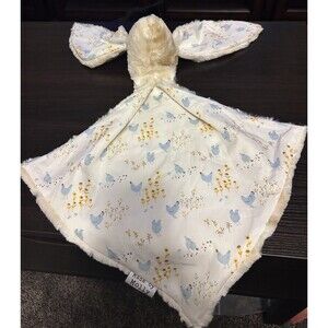 Baby Security Blanket Lovey Bunny Ears Handmade Soft Plush Chicken Print Molly